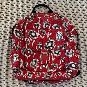 Vera Bradley Floral Red Backpack